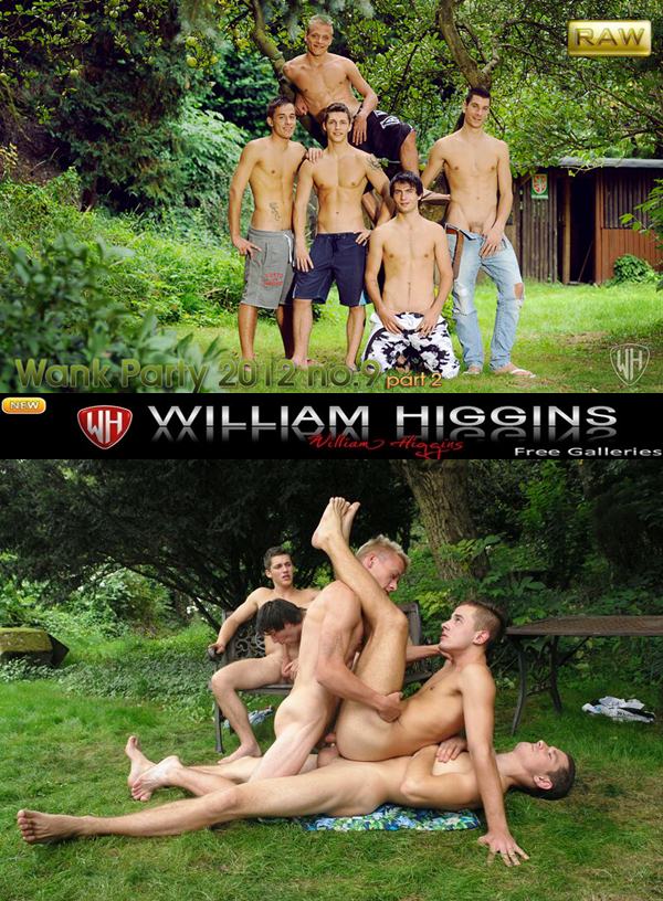 young hung dudes have bareback orgy in Wank Party 2012 09 Part 2 at Williamhiggins