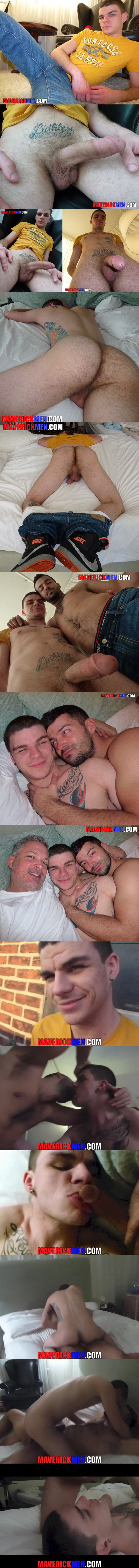Horse-hung jock boy Joey gets his cherry popped up bareback with cum facial in Just The Tip Dude at Maverickmen 01