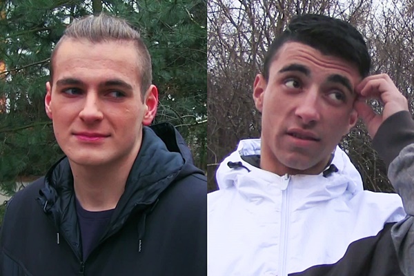 The cameraman barebacks a cute young Slovakian and a handsome unemployed straight boy in Czech Hunter 411 and 412 at Czechhunter