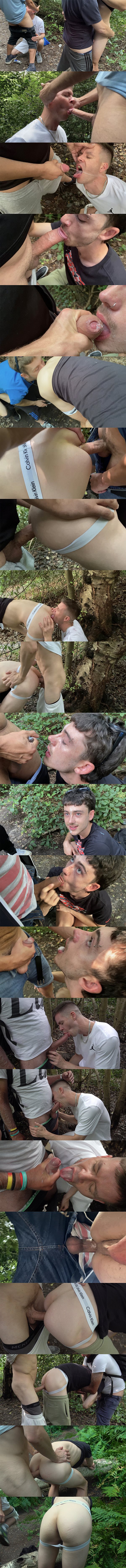 Josh, Hung Young Brit and two strangers bareback British twink Jake outdoors until Jake takes several loads in the mouth and ass in 3 Boozed-Up Young and Sleazy Lads Fuck Strangers at Hungyoungbrit 01