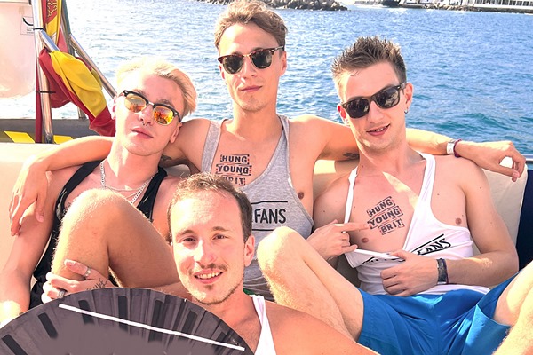 Danny Twink and Joshy Boy join a raw orgy in HYB Lads Sent 2 Collect Cum At Sex-Crazed Public Boat Party at Hung Young Brit