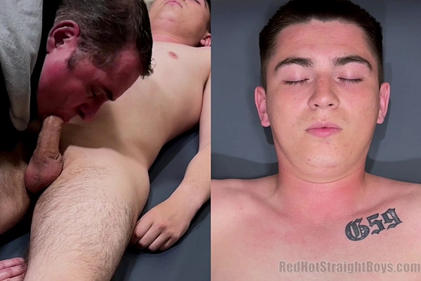 G4P newcomer, straight jock Uri Stock gets sucked and jerked off by master Tom in First Gay Blowjob at Red Hot Straight Boys