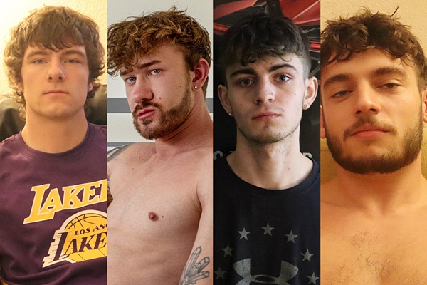 August James, Blake Rivers, Canyon Cole, Danny Fuentes, Darien Valentino, Justin Maxwell and Phoenix Leo at Face Down Ass Up